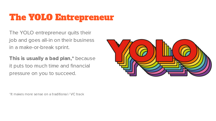 The YOLO Entrepreneur